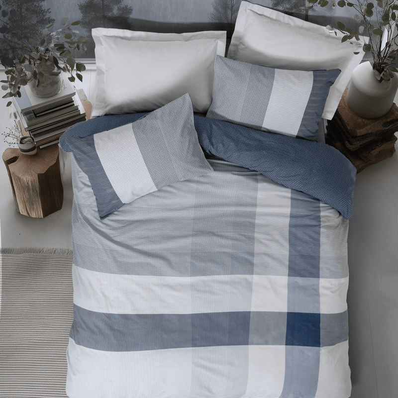 Nordek Nevresim Takımı Çift Kişilik Liva Gri 57 Tel Ranforce Kumaş Bonvagon