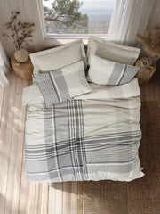 Nordek Nevresim Takımı Çift Kişilik Soren Bej 57 Tel Ranforce Kumaş Bonvagon