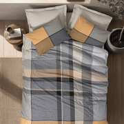 Nordek Nevresim Takımı Çift Kişilik Torvi Bej 57 Tel Ranforce Kumaş Bonvagon