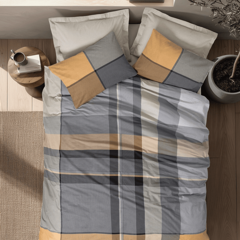 Nordek Nevresim Takımı Çift Kişilik Torvi Bej 57 Tel Ranforce Kumaş Bonvagon