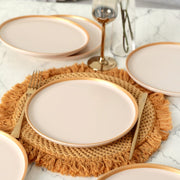 Nordic Gold Mat Krem Pasta Tabağı 22cm 6 Adet Bonvagon