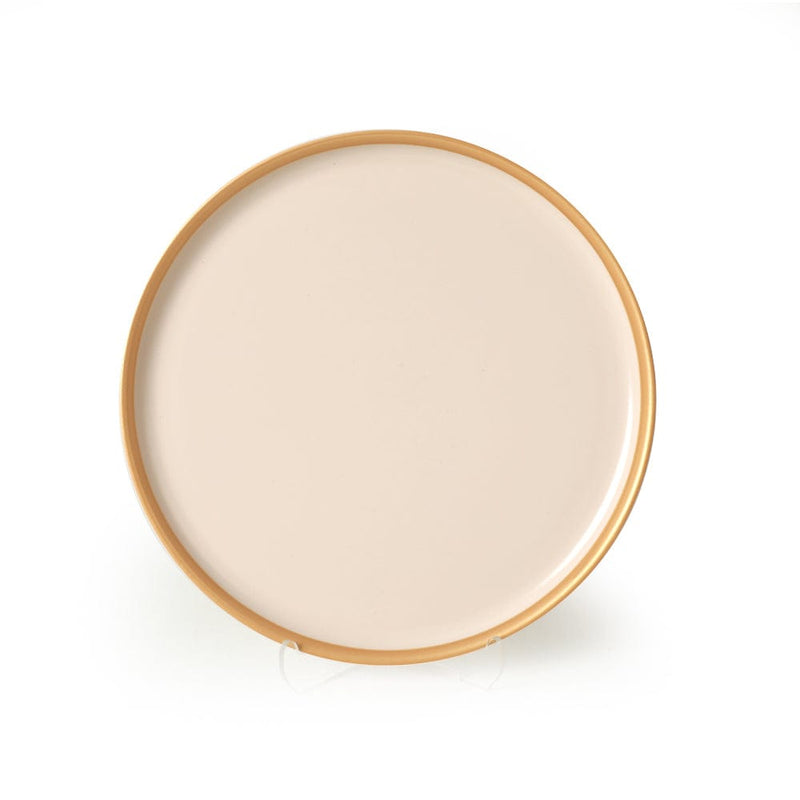 Nordic Gold Mat Krem Pasta Tabağı 22cm 6 Adet - 950 Bonvagon