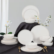 Nordic Mat Beyaz Yemek Takımı 18 Parça 6 Kişilik 022 Bonvagon