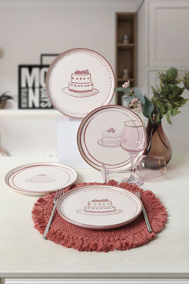Nordik Pasta Tabağı 22 Cm 4 Adet Seti