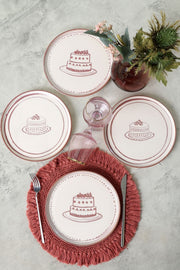 Nordik Pasta Tabağı 22 Cm 4 Adet Seti