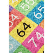 Numbers Yıkanabilir Antibakteriyel Çocuk Halısı, Kaymaz Taban, Yıkanabilir Bonvagon