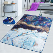 Ocean Dijital Baskılı Halı, Kaymaz Taban, Yıkanabilir Bonvagon