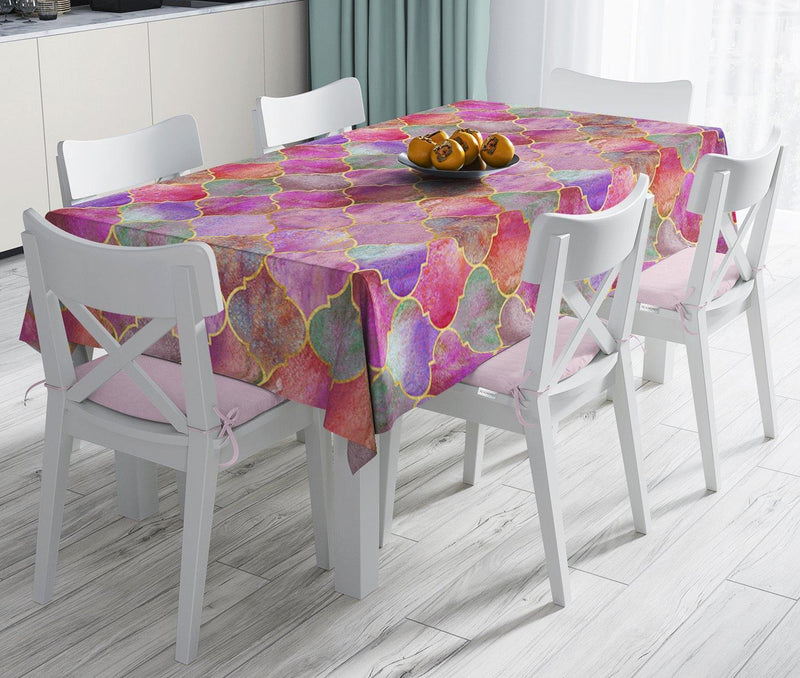 Ogea Pudra Zeminli Özel Tasarım Leke Tutmaz Masa Örtüsü Bonvagon