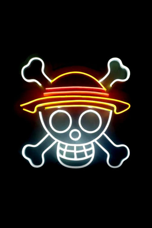 One Piece Amblemi Neon Led Işıklı Tablo Duvar Dekorasyon Bonvagon