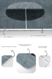 Onedraw Özel Tasarımlı Dijital Baskılı 2li Banyo Halısı Takımı Kaymaz Taban Yıkanabilir Bonvagon