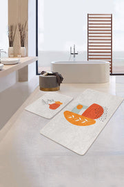 Onedraw Tasarımlı Dijital Baskılı 2li Banyo Paspas ve Halısı Takımı Kaymaz Taban Yıkanabilir