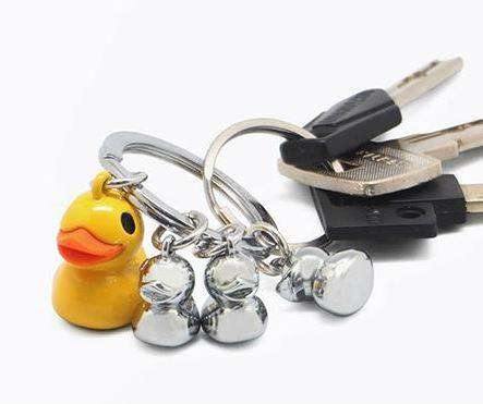 Ördek Ailesi Anahtarlık Çelik Halkalı  Bonvagon Metalmorphose