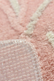 Orkide Pudra 2li Set Akrilik Banyo Paspas ve Halısı, Kaymaz Taban, Yıkanabilir Bonvagon