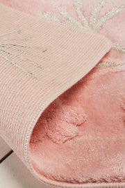 Orkide Pudra 3lü Set Akrilik Banyo Paspas ve Halısı, Kaymaz Taban, Yıkanabilir Bonvagon