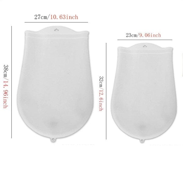 Orta Hamur Torbası Silikon Şeffaf Hamur Yoğurma Torbası Ekmek Makarna Mantı Hamuru Kolay Yoğurma Bonvagon