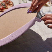 Ortanca Çiçeği Tasarımlı Üçgen Püsküllü Runner 1 Adet & 6 Adet Pembe Renkli Supla Bonvagon