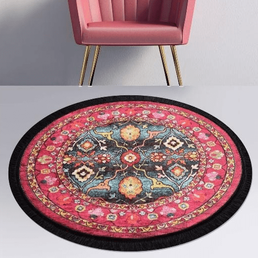 Otantik Dijital Baskılı Halı, Kaymaz Taban, Yıkanabilir Bonvagon