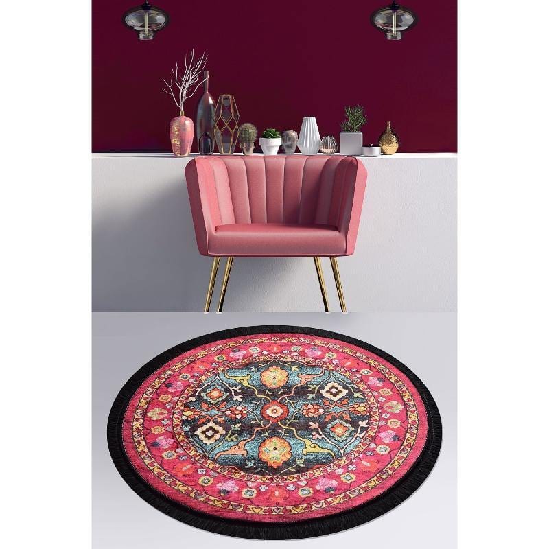 Otantik Dijital Baskılı Halı, Kaymaz Taban, Yıkanabilir Bonvagon