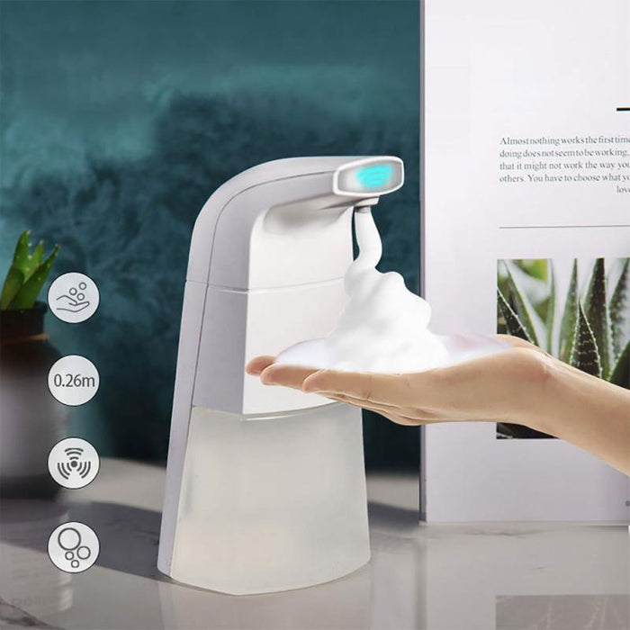 Otomatik Sensörlü ve Usb Şarjlı Köpük Sabun Verici Modern Tasarım Tezgah Üstü veya Duvara Monte 300ml Bonvagon