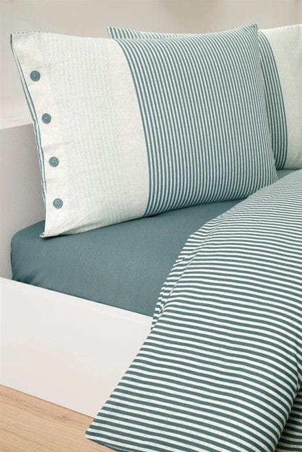 Çift Kişilik Ranforce Nevresim Takımı Natural Line Mavi Bonvagon