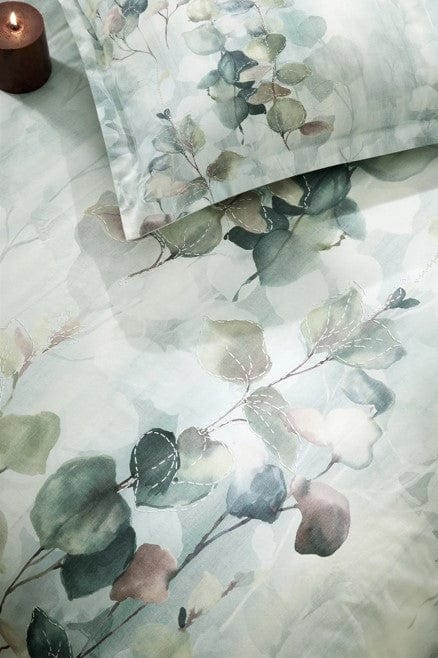 Çift Kişilik Ranforce Nevresim Takımı Nature Drip Yeşil Bonvagon