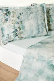 Çift Kişilik Ranforce Nevresim Takımı Nature Drip Yeşil Bonvagon