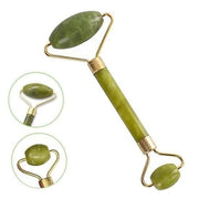 Özel Süngerli Kutusunda Kırılmaz Çift Taraflı 2li Cilt Yüz Masaj Aleti Jade Roller Yeşim Taş Bonvagon