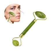 Özel Süngerli Kutusunda Kırılmaz Çift Taraflı 2li Cilt Yüz Masaj Aleti Jade Roller Yeşim Taş Bonvagon