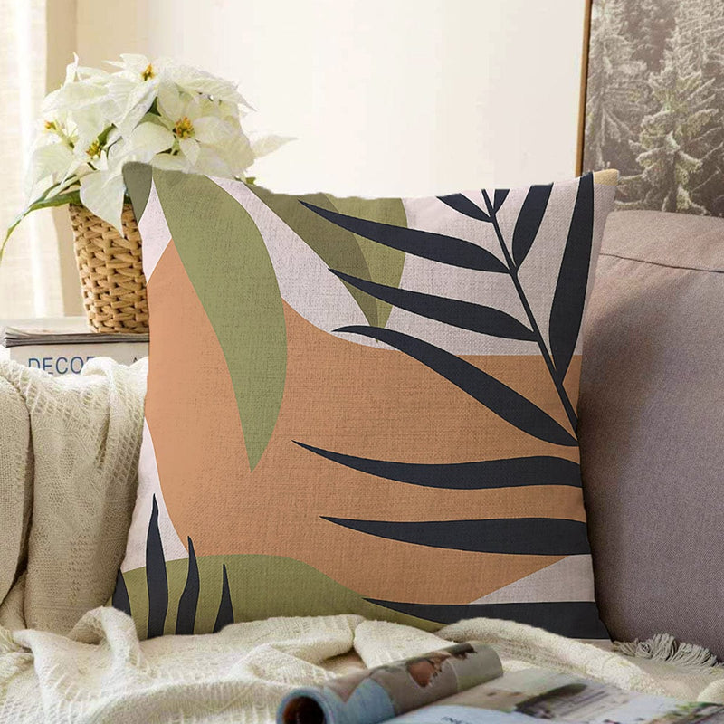 Özel Tasarım Boho Çizimli Dijital Baskılı Modern Raşel Kadife Yastık Kırlent Kılıfı Bonvagon