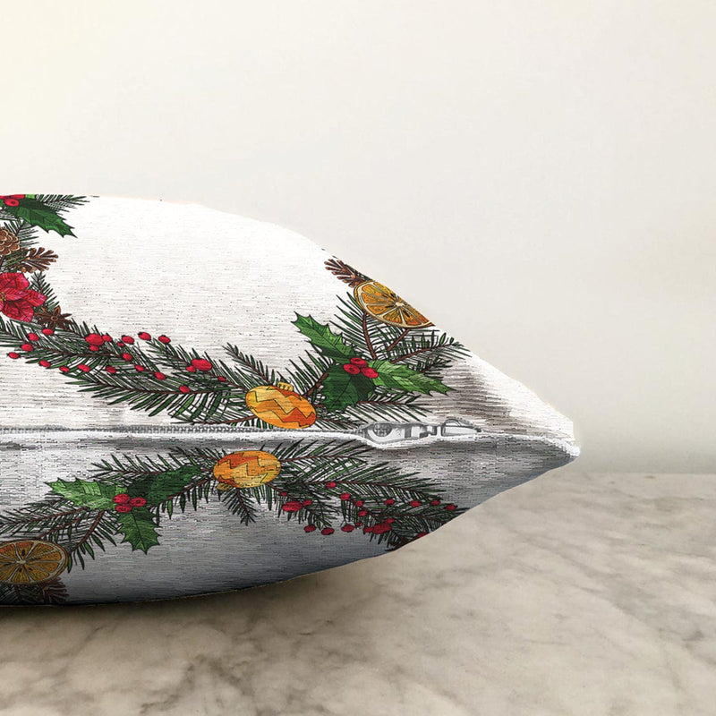 Özel Tasarım Christmas Temalı Dijital Baskılı Dekoratif Raşel Kadife Yastık Kırlent Kılıfı Bonvagon