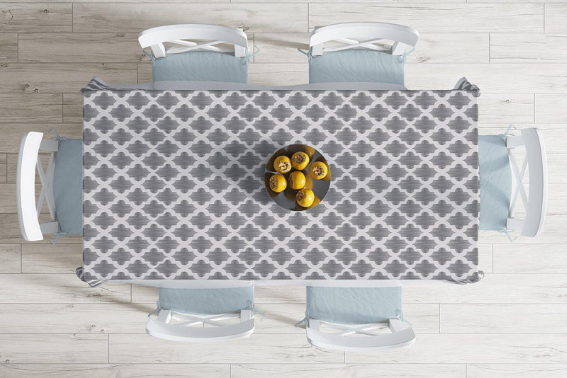 Özel Tasarım Ogea Desenli Dijital Baskılı Modern Leke Tutmaz Masa Örtüsü Bonvagon