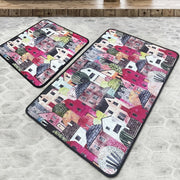 Pale 2li Set Dijital Banyo Halısı, Kaymaz Taban, Yıkanabilir Bonvagon