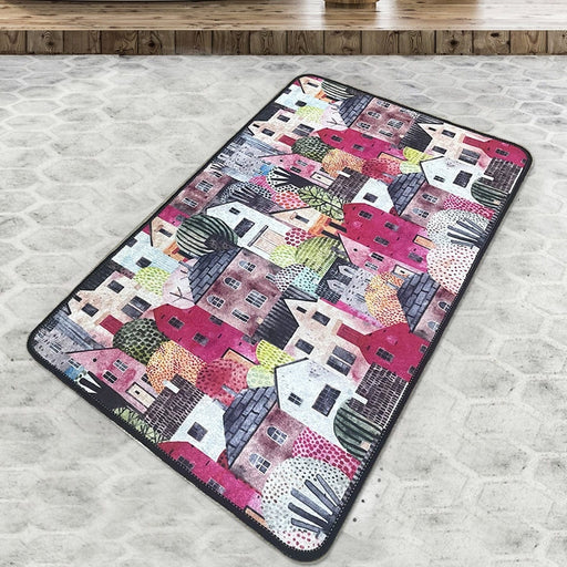 Pale Dijital Banyo Halısı, Kaymaz Taban, Yıkanabilir Bonvagon