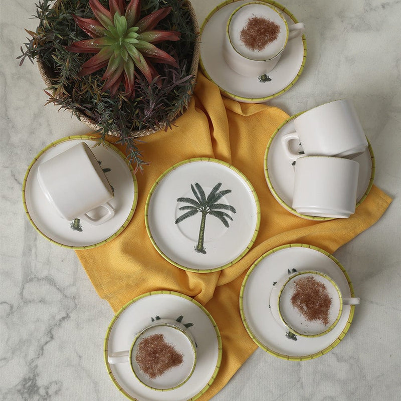 Palmiye Stackable Çay Takımı 12 Parça 6 Kişilik 22642 Bonvagon