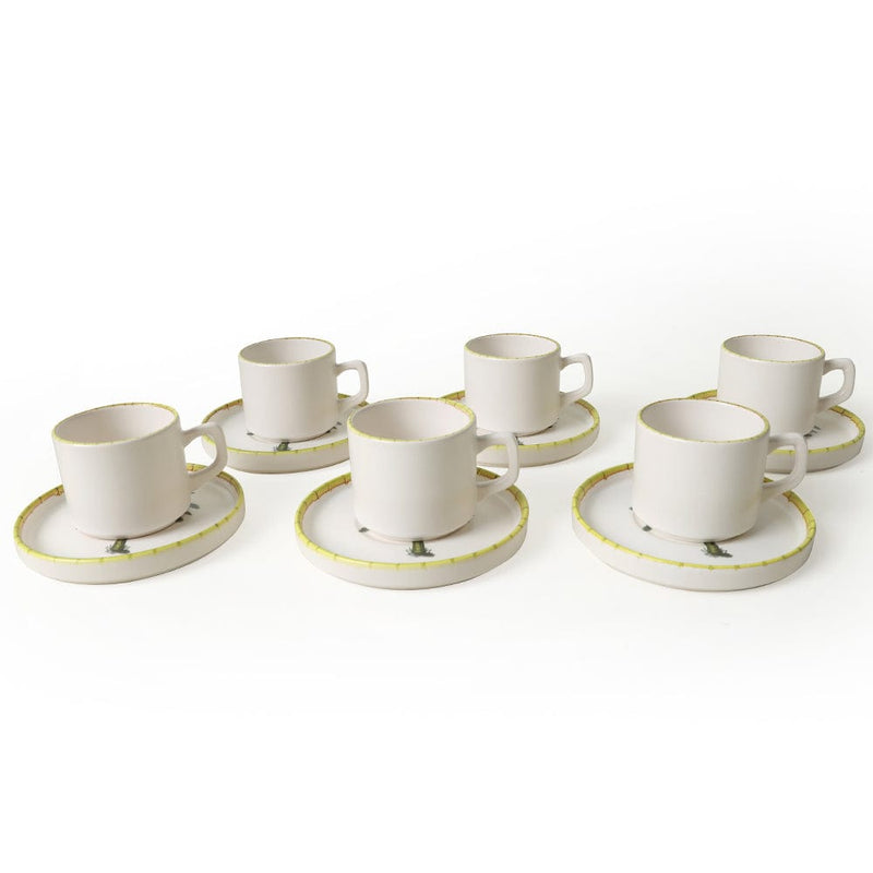 Palmiye Stackable Çay Takımı 12 Parça 6 Kişilik 22642 Bonvagon