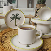 Palmiye Stackable Çay Takımı 12 Parça 6 Kişilik Bonvagon