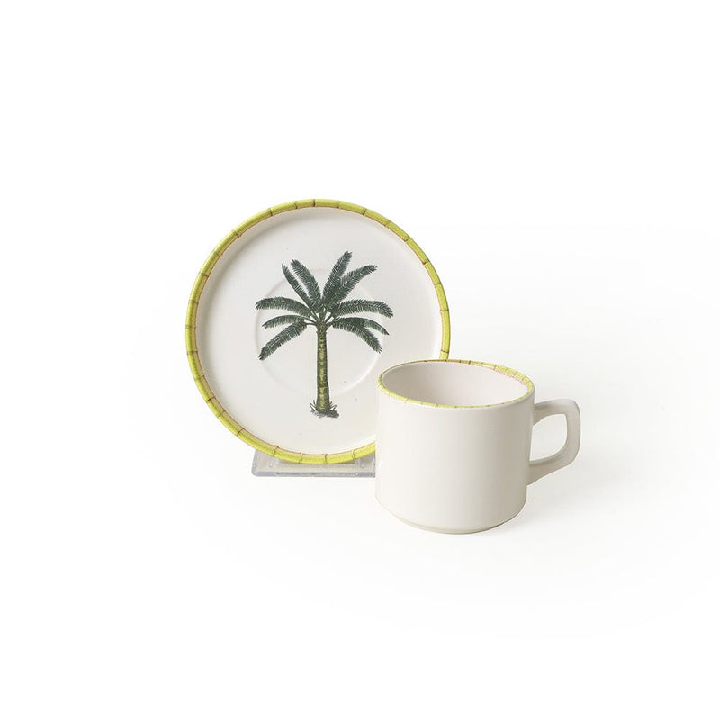 Palmiye Stackable Çay Takımı 12 Parça 6 Kişilik 22642 Bonvagon