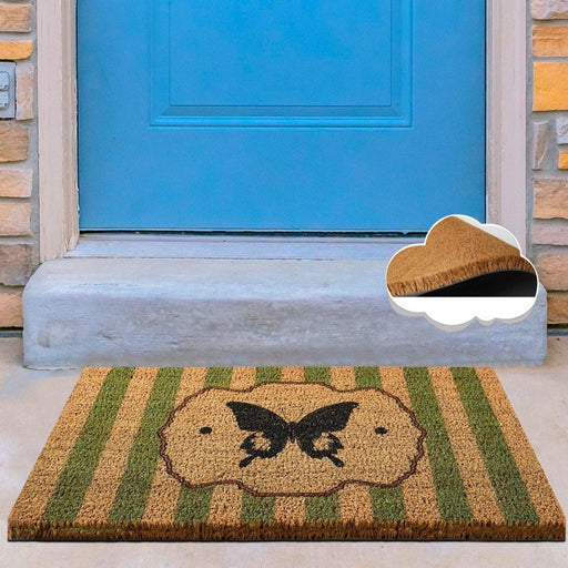 Papillon Green Doğal Koko Hindistan Cevizi Kapı Önü Paspas 60x40cm Bonvagon