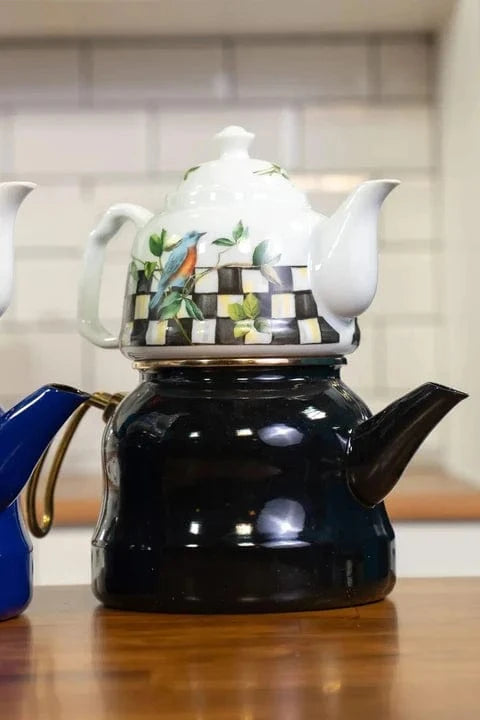 Paradise Porselen Demlikli Emaye Royal Çaydanlık Bonvagon