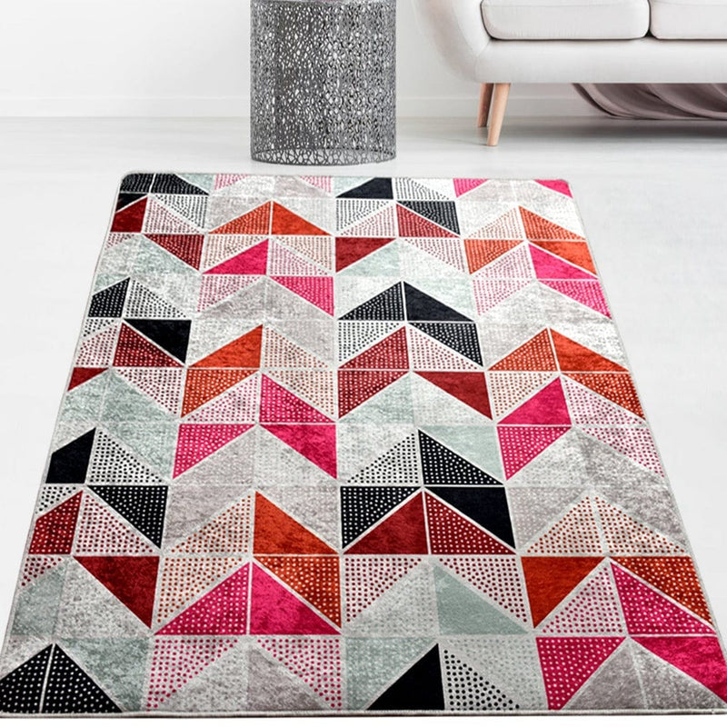 Parcela Dijital Baskılı Halı, Kaymaz Taban, Yıkanabilir Bonvagon