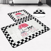 Parfume Dijital Baskılı 2li Set Banyo Paspas ve Halısı, Kaymaz Taban, Yıkanabilir Bonvagon