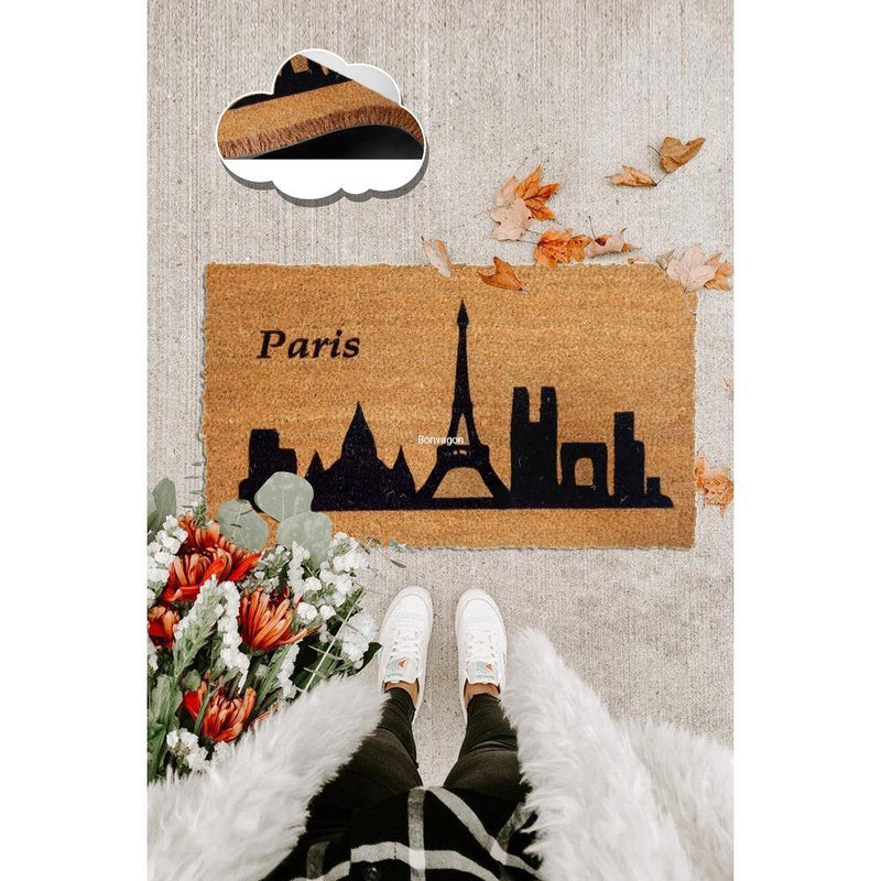 Paris Torre Doğal Koko Hindistan Cevizi Kapı Önü Paspas 60x40cm