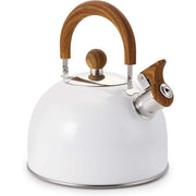 Paslanmaz Çelik Demlik Beyaz Renk 2.5 lt Bonvagon