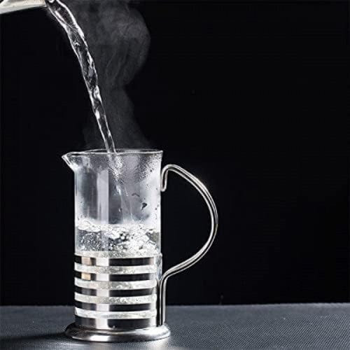Paslanmaz Çelik Gövdeli French Press Kahve ve Çay Demleme Aparatı 350ml Bonvagon