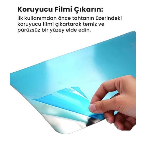 Paslanmaz Çelik Kesim Panosu Seti 2'li Bonvagon