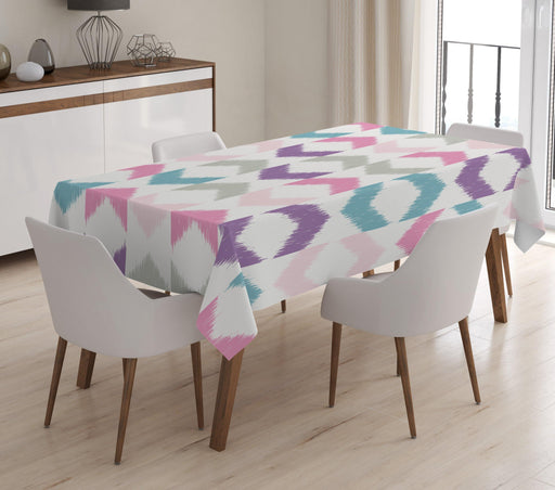 Pastel Etnik Baskılı Dijital Baskılı Masa Örtüsü