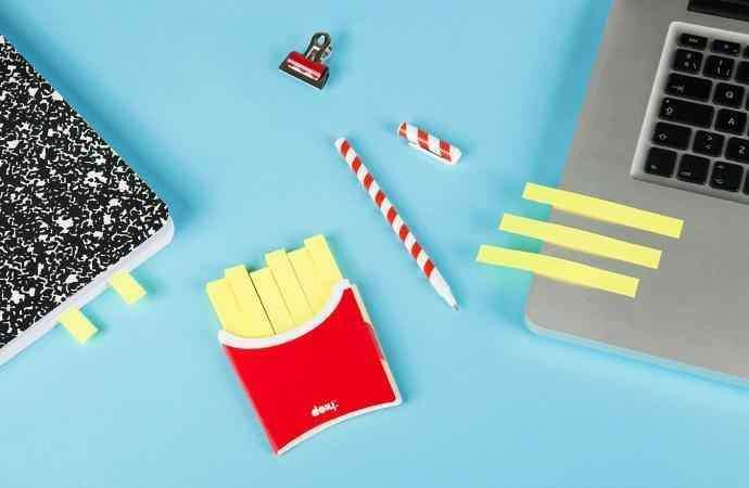 Patates Kızarması Yapışkanlı Kitap Ayracı Bonvagon