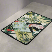 Patch Dijital Baskılı 40x60cm Banyo Paspas ve Halısı, Kaymaz Taban, Yıkanabilir Bonvagon