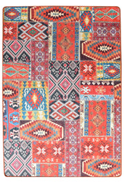 Patchwork Dijital Baskılı Halı, Kaymaz Taban, Yıkanabilir Bonvagon