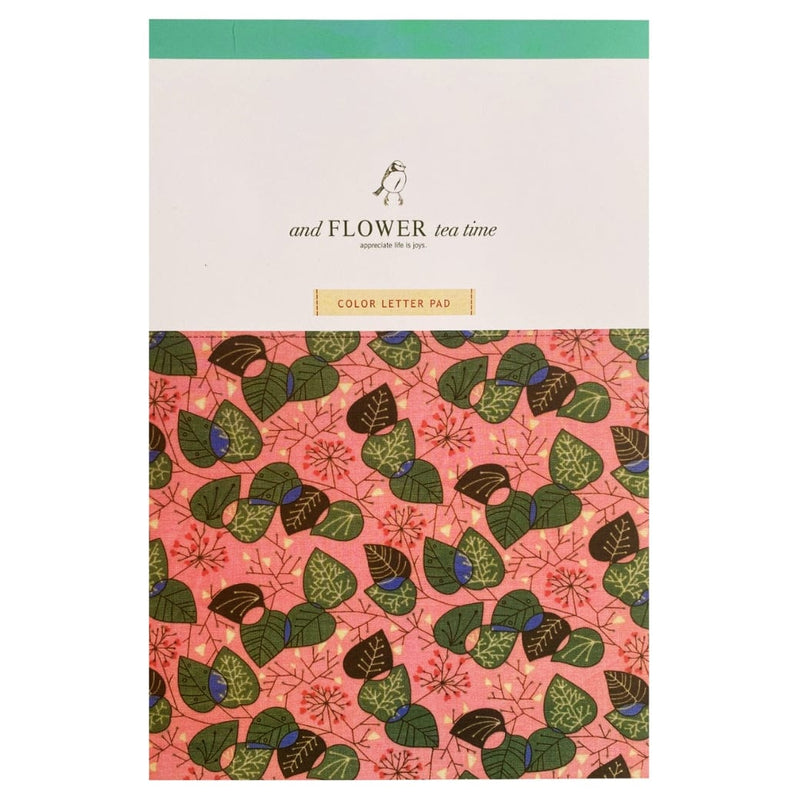 Pembe Çiçekli Bloknot 18x26cm 56 Renkli Sayfalı Bonvagon